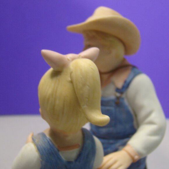 VTG Home Interiors Homco Denim Days Debbie's Dad Figurine with Tag #1515 - Picture 8 of 16